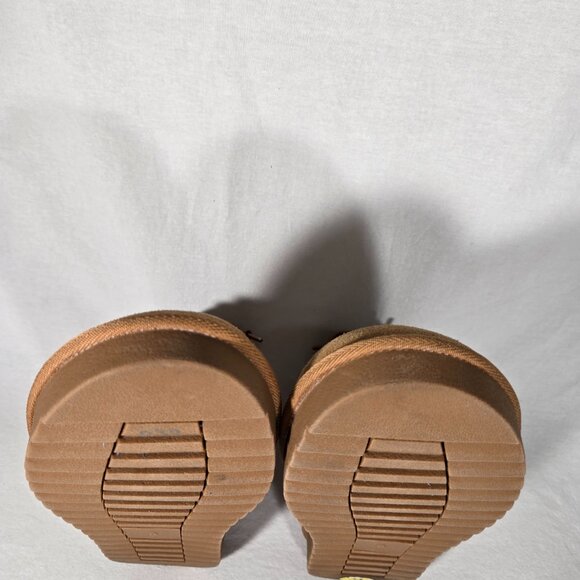 ASPEN Genuine Chestnut Suede Faux Fur Shearling Water Resistant Boot Women Sz 9. - Picture 12 of 17